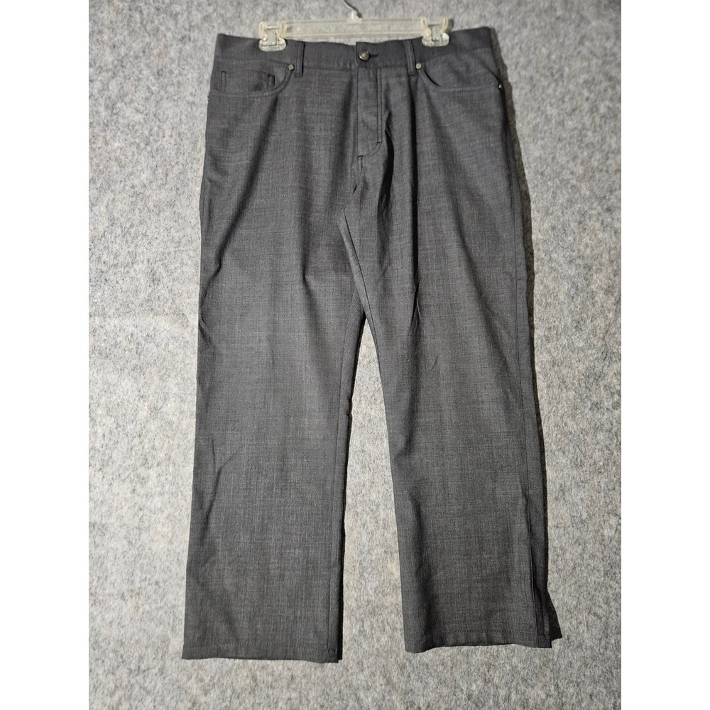 Ermenegildo Zegna Trousers Mens 34x26 Gray Wool Stretch Straight Leg 4U8P06 GAN